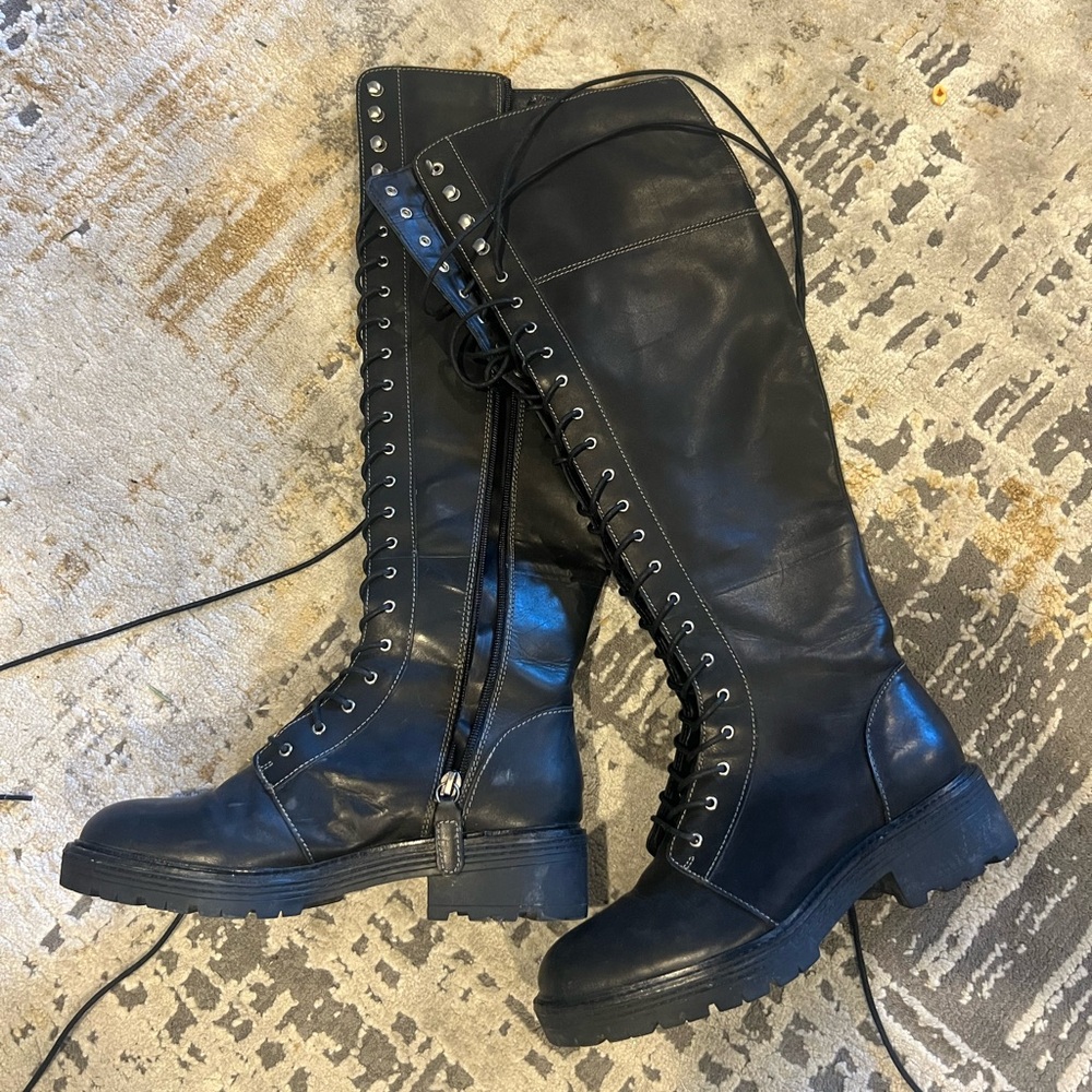Kelsi Dagger Lace Up Combat Boots